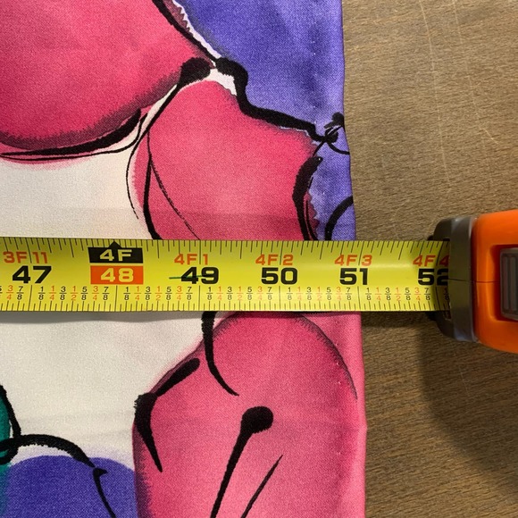 Christian Dior Lounge Wear Size L Vintage Kaftan Mumu House Dress Floral Satin - Picture 4 of 9